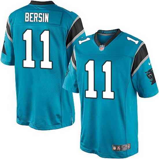 Nike Panthers #11 Brenton Bersin Blue Team Color Mens Stitched NFL Elite Jersey